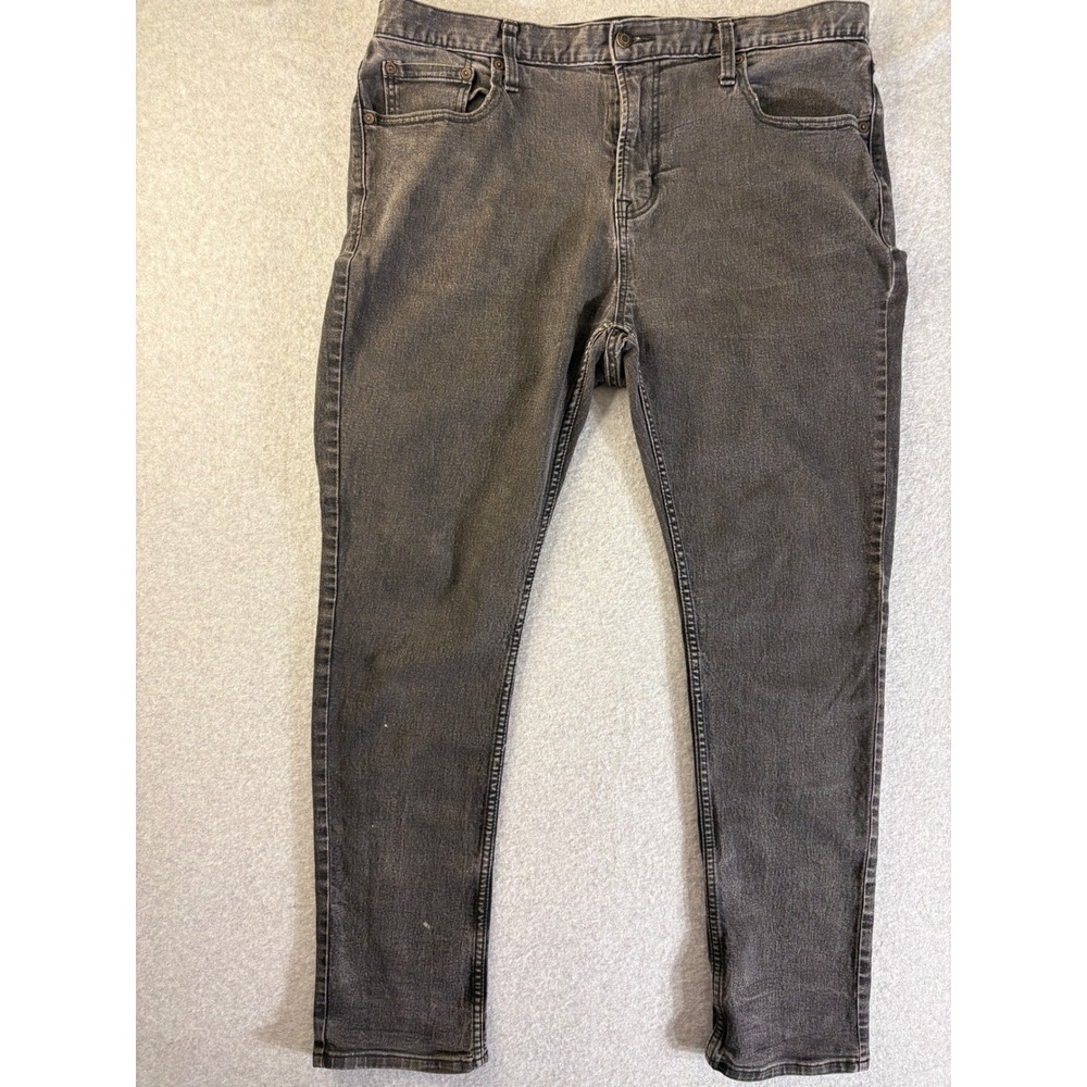 Gap Mens Black Skinny Jeans 38x32‎ Black Rinse Stretch Denim S/447564-00